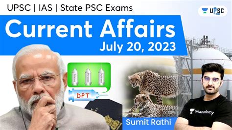 Daily Current Affairs In Hindi By Sumit Rathi Th July The