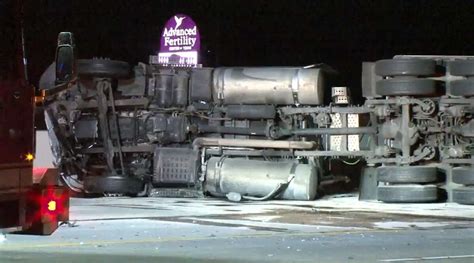 Speeding Car Leads To Big Rig Rollover On Katy Freeway