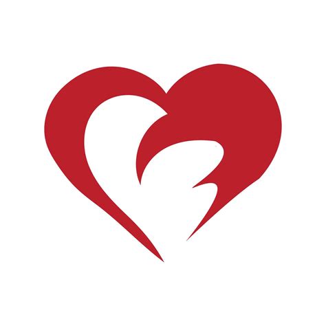 Heart Symbol Of Love And Valentines Day Flat Red Icon Isolated On Background Vector