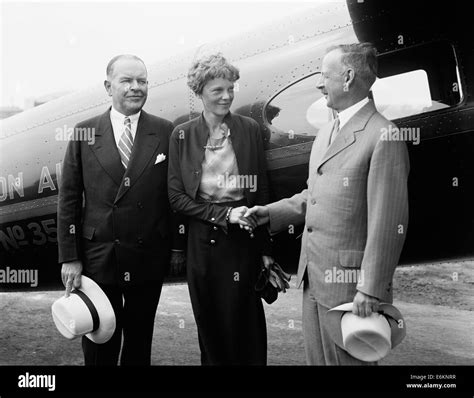 Vintage Photo Of American Aviation Pioneer And Author Amelia Earhart