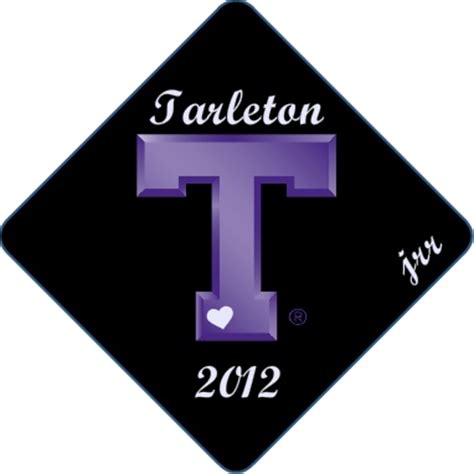 Tarleton | Grad cap decorated, Graduation cap decoration, Cap decorations