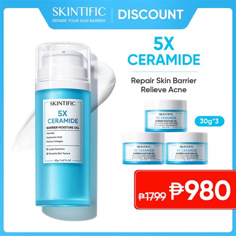 [80g]【skintific Discount】5x Ceramide Moisturizer For Face Celeteque