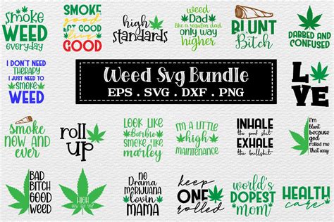 Weed Svg Bundle Graphic By Printablestore Creative Fabrica