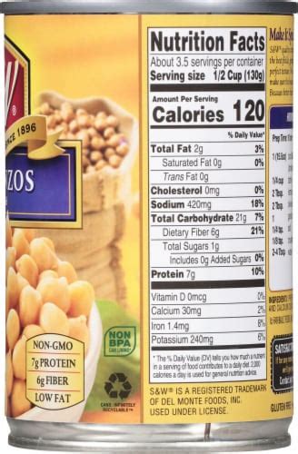 S W Premium Garbanzo Beans Oz Fred Meyer