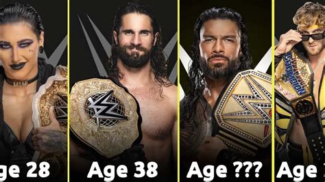 List Of Current Wwe Champions Also Their Age And Their Current Title Reigns In 2024 Youtube