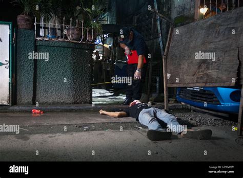 Manila Philippines 25th Sep 2016 Scene Of The Crime Operatives