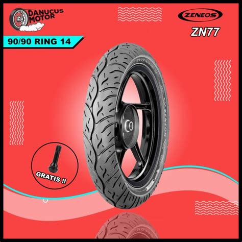 Jual Ban Motor Matic Zeneos Zn77 90 90 Ring 14 Tubeless Shopee