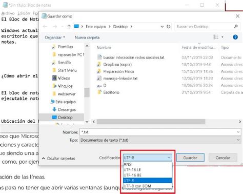 Cómo Abrir o Encontrar el Bloc de Notas en Windows 10 si no me Aparece