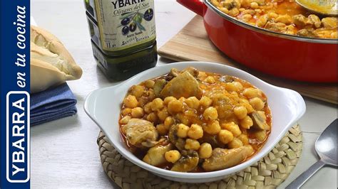 Garbanzos con pollo Recetas fáciles YouTube