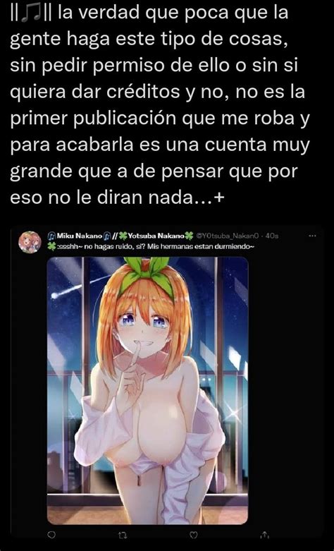 Miku Nakano Yotsuba Nakano On Twitter Que Es Eso Que Oigo