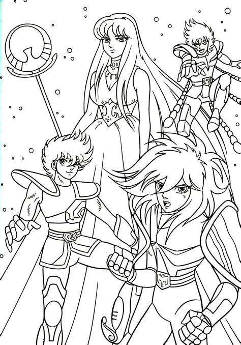 Coloriage Les Chevaliers Du Zodiaque Athena Avec Images Les