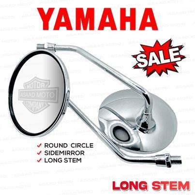 Yamaha Mio Fazzio Side Mirror Stainless Round Type Long Stem Universal