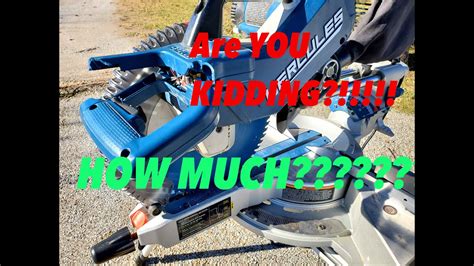 How Much To Repair Harbor Freight Tools Hercules 12 Inch Sliding Miter Saw Cost To Repair