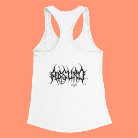 Absurd Tank Top, Absurd Band Logo White Tank Top Shirt, Pagan Black ...