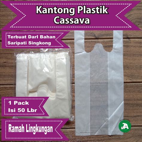 Jual Kantong Plastik Ramah Lingkungan No Plastik Singkong