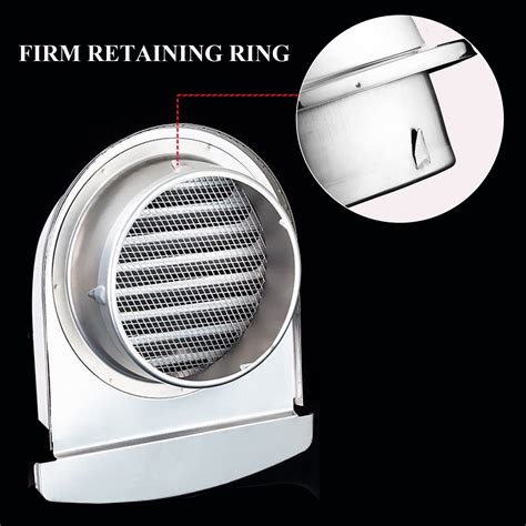 Vuybvy In Exhaust Air Vent Cover Louvered Vent Cover Stainless Steel