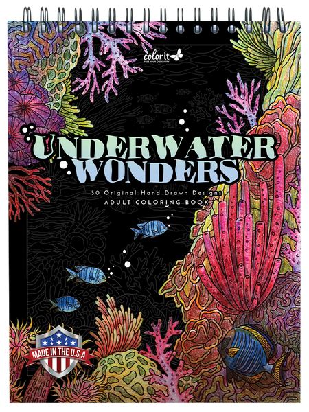 Colorit Underwater Wonders Adult Coloring Book