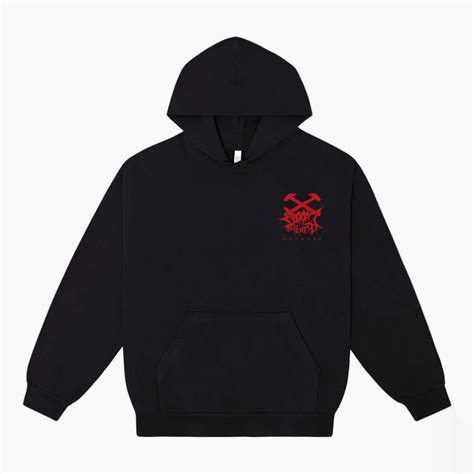 RED LOGO Hoodie | DOOMSHOP RECORDS