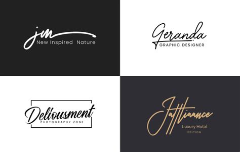 Design elegant luxury font and signature logo by Cc_design | Fiverr