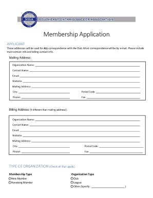 Fillable Online Membership Application Form TemplateJotForm13 Sample