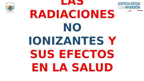 PPTX LAS RADIACIONES NO IONIZANTES Y SUS EFECTOS EN LA SALUD