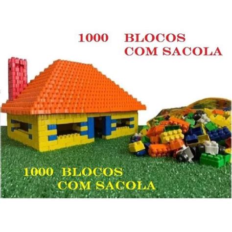 Kit Multiblocos 1000 Peças Blocos Montar Criança em Promoção