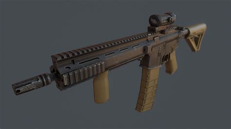 Fusil d assaut l119a2 modèle 3D 15 unknown Free3D