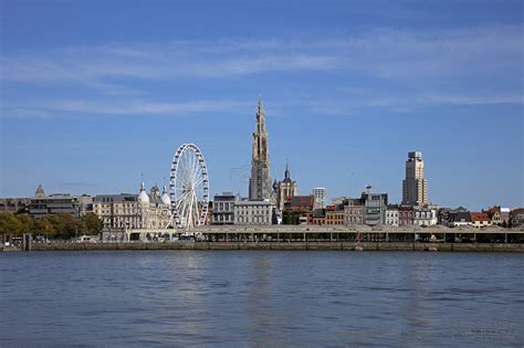 Antwerp skyline in Belgium