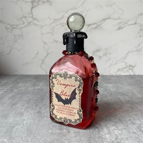 Vampire Blood Magical Apothecary Potion Bottle Witch And Wizard Potion