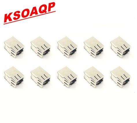 10 개 몫 RJ45 링크 이더넷 소켓 DKN1650 파이오니어 CDJ900 CDJ2000 RJ45 용 ethernet