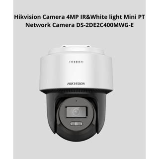 Jual Hikvision Camera Mp Ir White Light Mini Pt Network Camera Ds