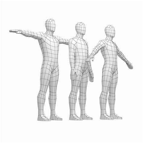 HUMAN---Male---T Pose 3D Model $15 - .3ds .fbx .max .obj - Free3D