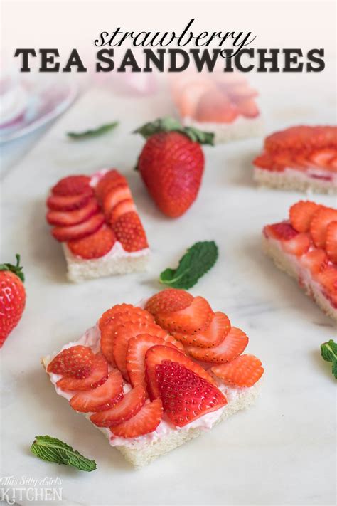 Strawberry Tea Sandwiches This Silly Girls Kitchen