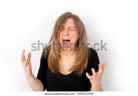 Young Woman Screaming Horror Stock Photo 430015546 | Shutterstock