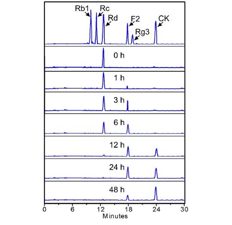 HPLC Profiles For The Biotransformation Of Ginsenoside Rd By