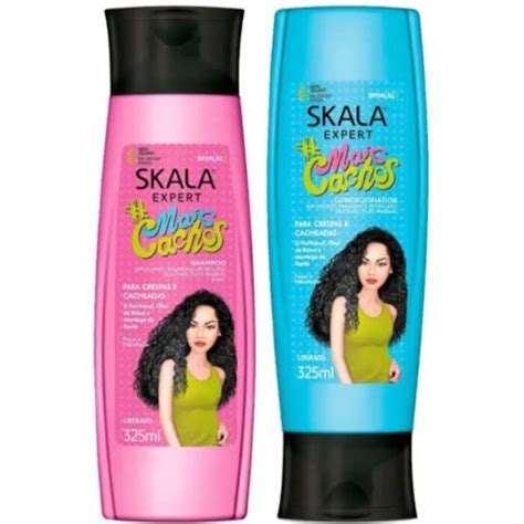 Skala Mais Cachos Kit Shampoo Y Acondicionador Ml Rulos Ondas Curly