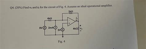 Solved Q Find V And I For The Circuit Of Fig