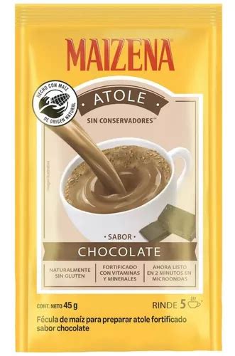 F Cula De Ma Z Maizena Sabor A Chocolate Preparar Atole G