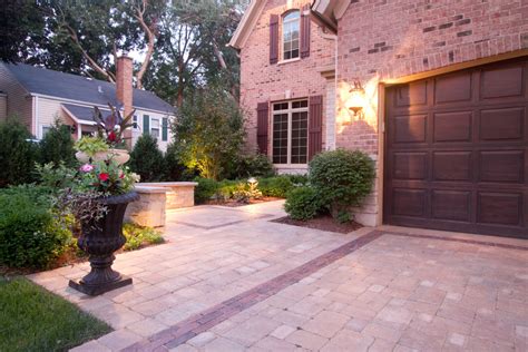 Wheaton Paver Front Walkway Traditional Garden Chicago By Cb