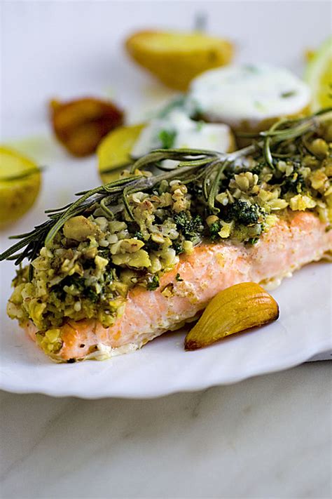 Lachs Mit Parmesan Kr Uter Walnuss Kruste Schnelle Rezepte