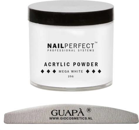 Guap Acrylpoeder Wit Acrylic Powder Mega White Gr