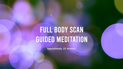 Full Body Scan Guided Meditation Youtube