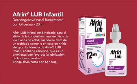 Afrin No Drip Niños Descongestionante Y Humectante Nasal Con Glicerina