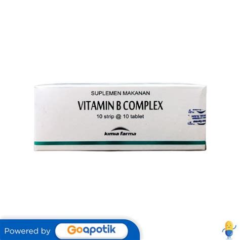 Jual VITAMIN B COMPLEX KIMIA FARMA BOX 100 TABLET Shopee Indonesia