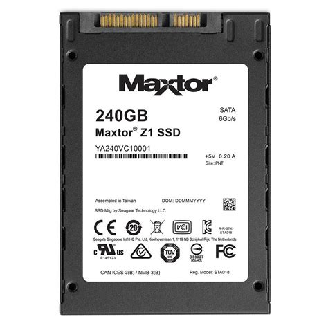 SSD Seagate Maxtor 240GB Z1 YA240VC1A001 | ChipByte Informática