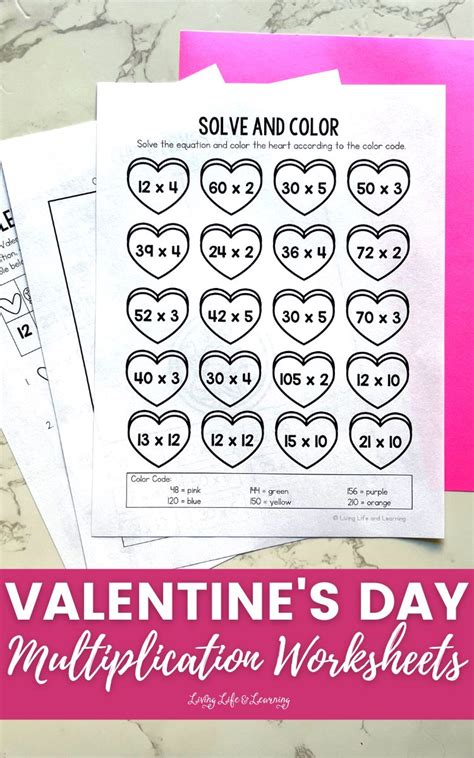 Valentines Day Multiplication Worksheets Worksheets Library