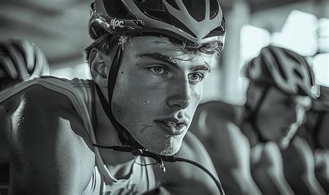 Premium Photo A Man Wearing A Helmet With The Word Bib On It