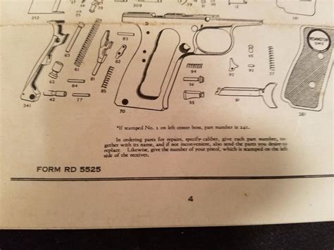 Remington Model 51 Automatic Pistol Illustrated Assembly How To Circa 1925 1870712822