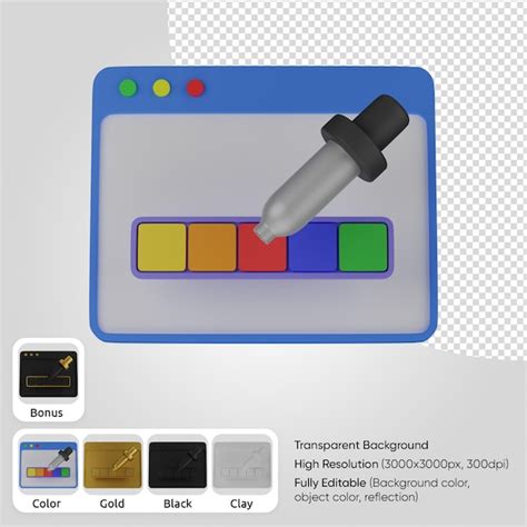 Premium PSD 3d Color Picker