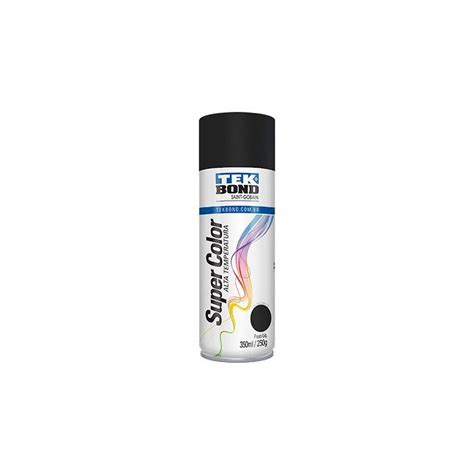 Tekbond Pintura Aerosol Alt Temp Negro Brillante Singlar